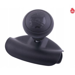 Black steering knob with Ursus inserts
