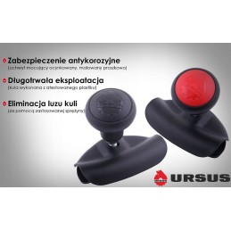 Black steering knob with Ursus inserts