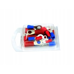 Insulated ring terminals, mix, pack of 20 pcs