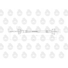 Hour meter cable l 680mm c 328 or