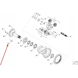 P5s39103200 rear wheel stud