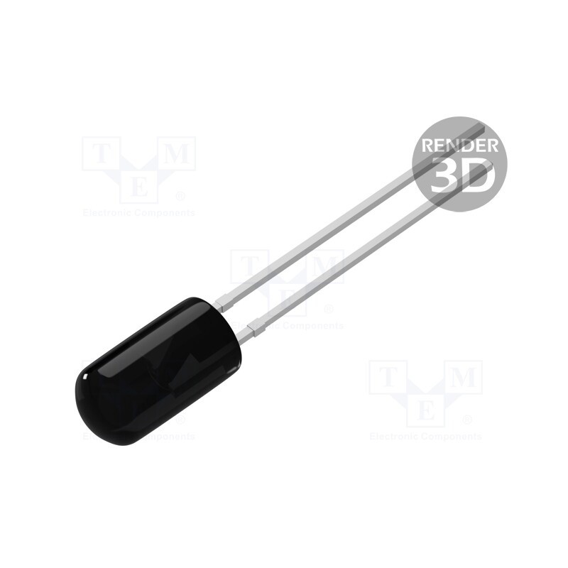 2 pcs x Token - PT-A2-DC-3-BE-940 - Phototransistor, 3mm, λp max: 940nm, 30V, Lens: black, Front: convex