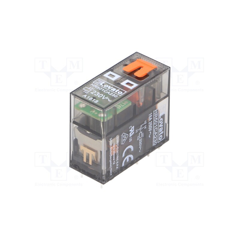 1 pcs x LOVATO ELECTRIC - HR501CA230 - Relay: electromagnetic, SPDT, Ucoil: 230VAC, 16A, 16A/250VAC, 100mΩ