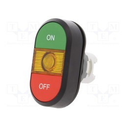 1 pcs x ABB - 1SFA611132R1103 - Switch: double, 22mm, Stabl.pos: 1, green/red, MLB-1, IP66, flat