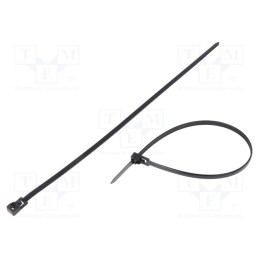 100 pcs x FIX&FASTEN - FIX-TR-4.8X280/BK - Cable tie, multi use, L: 280mm, W: 4.8mm, polyamide, 222N, black