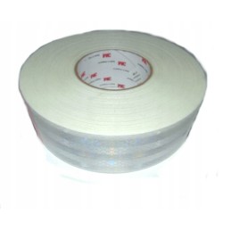 Contour tape for containers, white, front