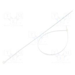 100 pcs x FIX&FASTEN - FIX-S-4.8X400/N - Cable tie, L: 400mm, W: 4.8mm, polyamide, 222N, natural, Ømax: 105mm