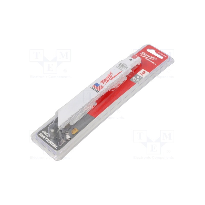 1 pcg x Milwaukee - 48005091 - Hacksaw blade, universal, 150mm, 8teeth/inch, 5pcs.