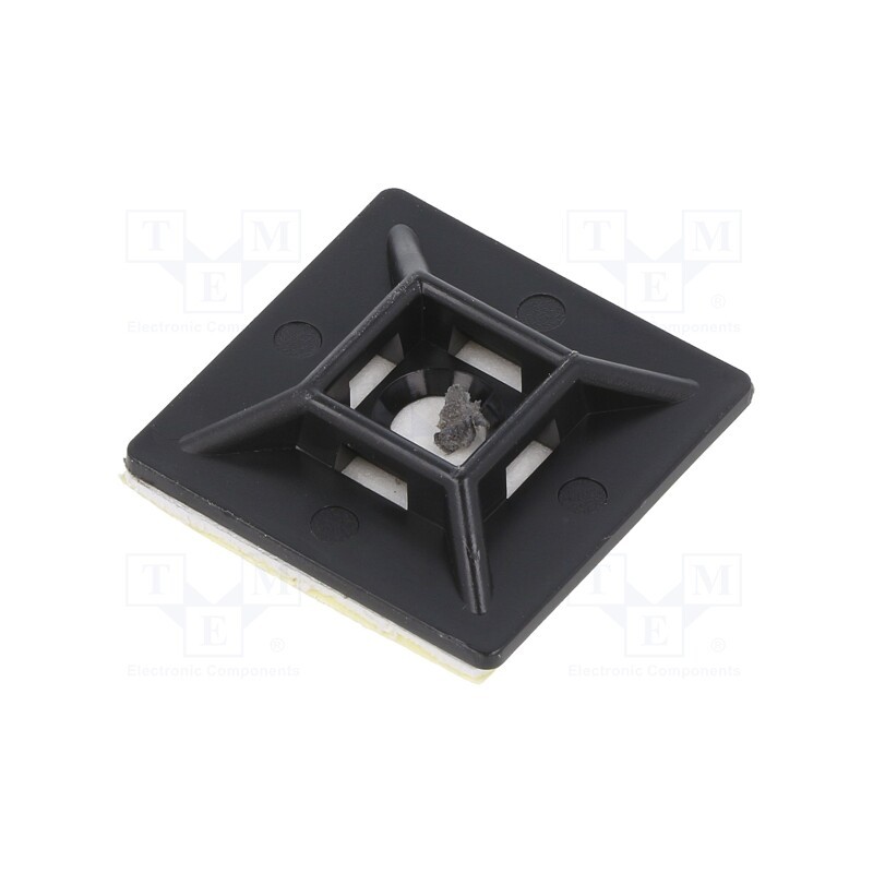 100 pcs x BM GROUP - BMN0902 - Holder, self-adhesive, polyamide, UL94V-2, black, Tie width: 4.8mm