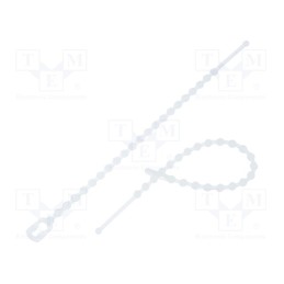 100 pcs x KSS WIRING - TV-100 - Cable tie, coral,multi use, L: 100mm, polyamide, natural, 100pcs.