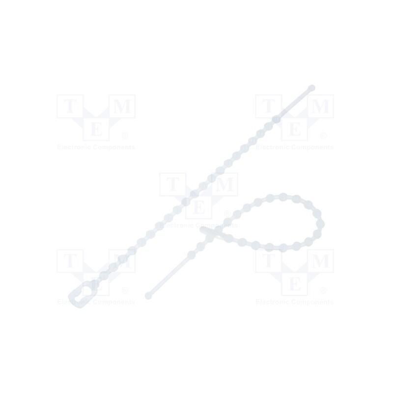 100 pcs x KSS WIRING - TV-100 - Cable tie, coral,multi use, L: 100mm, polyamide, natural, 100pcs.