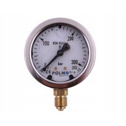 Glycerin manometer m63 0 315 bar bottom connection