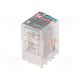 1 pcs x ABB - 1SVR405611R9400 - Relay: electromagnetic, DPDT, Ucoil: 220VDC, Icontacts max: 12A