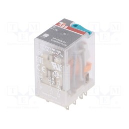 1 pcs x ABB - 1SVR405611R4200 - Relay: electromagnetic, DPDT, Ucoil: 60VDC, Icontacts max: 12A