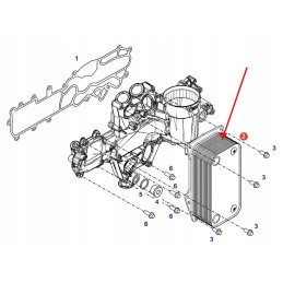 F934201510440 engine oil cooler