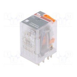 1 pcs x ABB - 1SVR405618R0000 - Relay: electromagnetic, 4PDT, Ucoil: 24VAC, Icontacts max: 6A