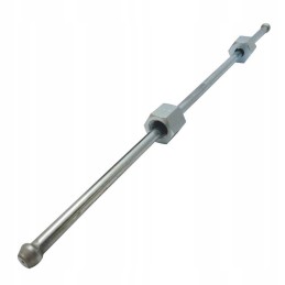 Straight injection pipe 30 cm m12 m12, galvanized