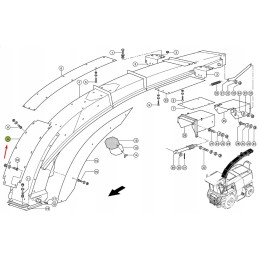 Claas 069823 discharge chimney wear plate