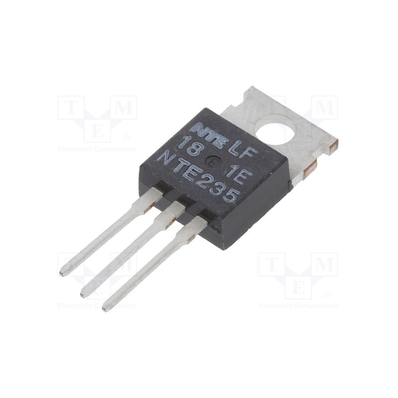 1 pcs x NTE Electronics - NTE235 - Transistor: NPN, bipolar, RF, 75V, 3A, 10W, TO220, Pout: 4W