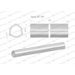 Outer pipe series 2r and 3r for shaft 510 joint