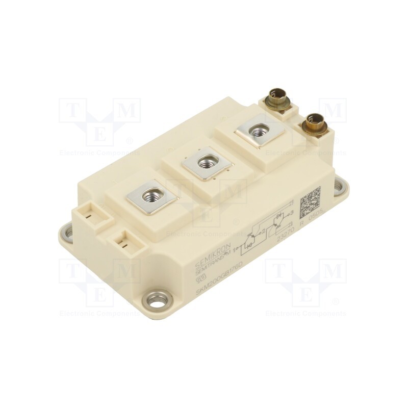 1 pcs x SEMIKRON DANFOSS - SKM200GB176D 22890700 - Module: IGBT, transistor/transistor, IGBT half-bridge, Ic: 180A