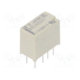 1 pcs x FUJITSU - FTR-B4CA024Z - Relay: electromagnetic, DPDT, Ucoil: 24VDC, 2A, 0.3A/125VAC, THT