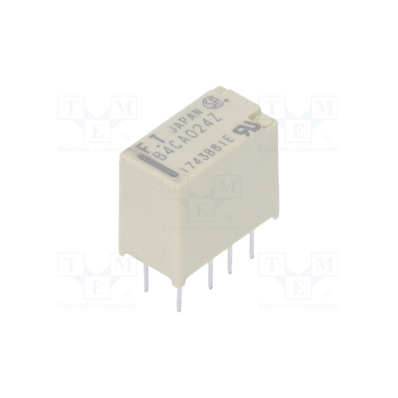 1 pcs x FUJITSU - FTR-B4CA024Z - Relay: electromagnetic, DPDT, Ucoil: 24VDC, 2A, 0.3A/125VAC, THT