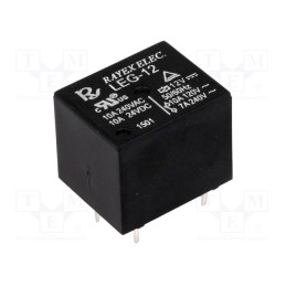 2 pcs x Recoy/RAYEX ELECTRONICS - LEG-12 - Relay: electromagnetic, SPDT, Ucoil: 12VDC, Icontacts max: 10A
