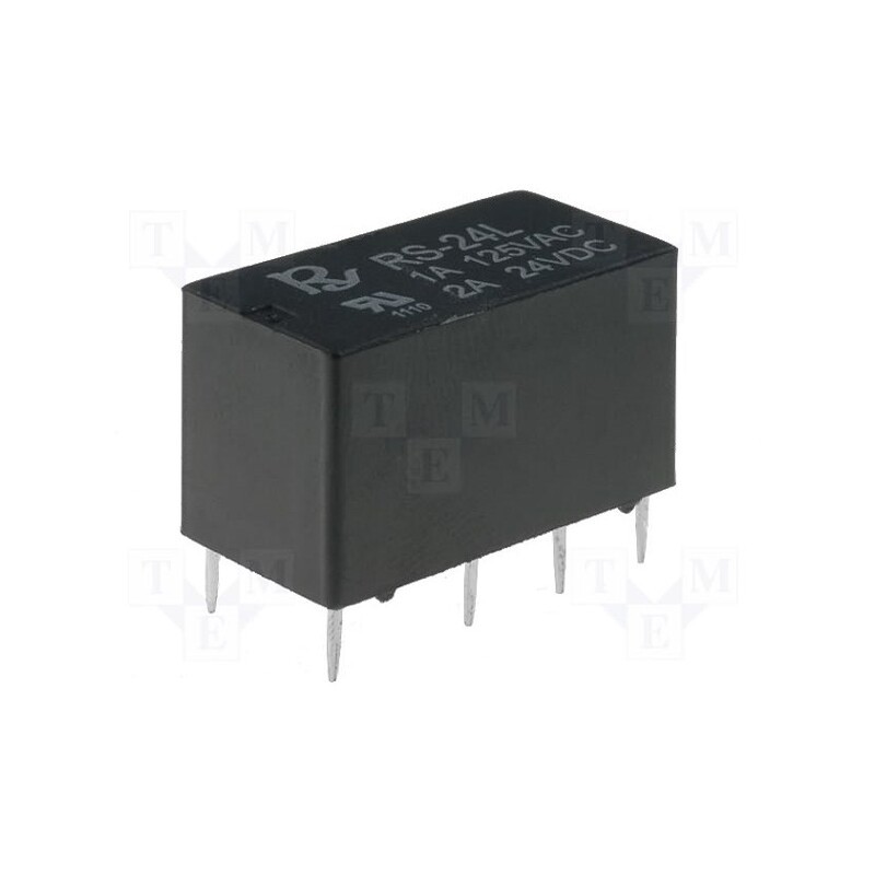 1 pcs x Recoy/RAYEX ELECTRONICS - RS-48-L - Relay: electromagnetic, DPDT, Ucoil: 48VDC, Icontacts max: 2A, PCB