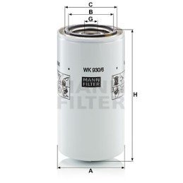 Fuel filter mann filter wk930 6x wk9306x