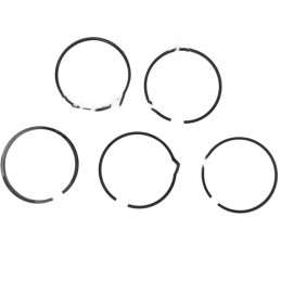 Set of engine piston rings with lower ring