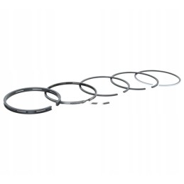 Set of engine piston rings with lower ring