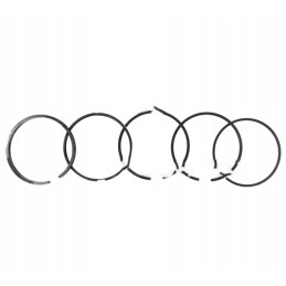 Set of engine piston rings with lower ring