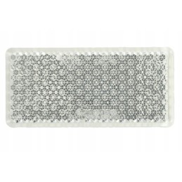 Adhesive rectangular reflector, white, borg odb014