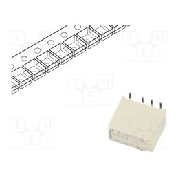 1 pcs x FUJITSU - FTR-B4GA4.5Z-B05 - Relay: electromagnetic, DPDT, Ucoil: 4.5VDC, 2A, 0.3A/125VAC, SMT