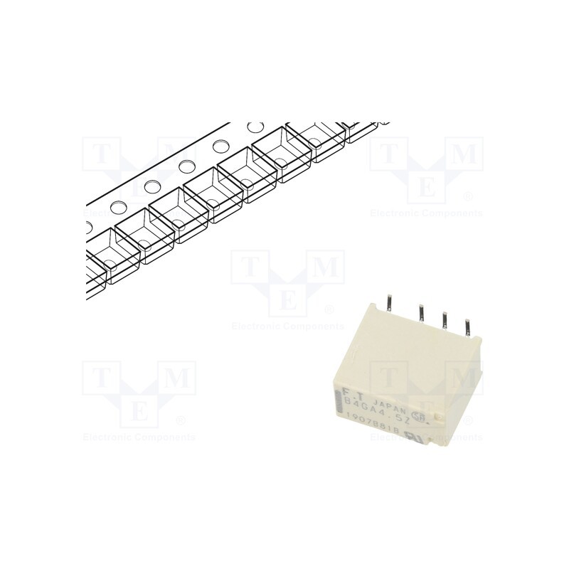 1 pcs x FUJITSU - FTR-B4GA4.5Z-B05 - Relay: electromagnetic, DPDT, Ucoil: 4.5VDC, 2A, 0.3A/125VAC, SMT