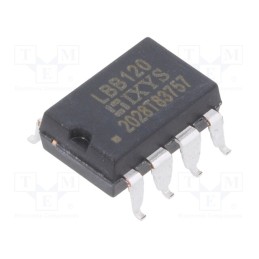 1 pcs x IXYS - LBB120S - Relay: solid state, SPST-NC x2, Icntrl max: 50mA, 170mA, 20Ω, SMT