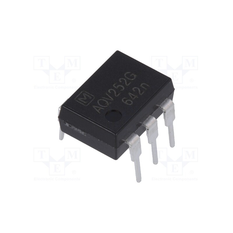 1 pcs x PANASONIC - AQV252G - Relay: solid state, Icntrl max: 3mA, 2500mA, max.60VAC, max.60VDC