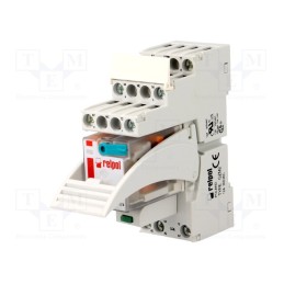 1 set x RELPOL - PIR2-012DC-00LD - Relay: interface, DPDT, Ucoil: 12VDC, 12A, 12A/250VAC, 12A/24VDC