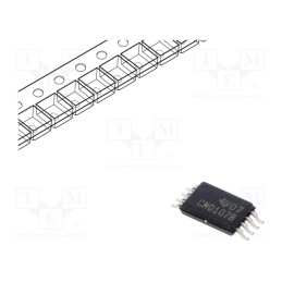 1 pcs x TEXAS INSTRUMENTS - CD40107BPWR - IC: digital, NAND, Ch: 2, IN: 2, CMOS, SMD, TSSOP8, 3÷18VDC, -55÷125°C