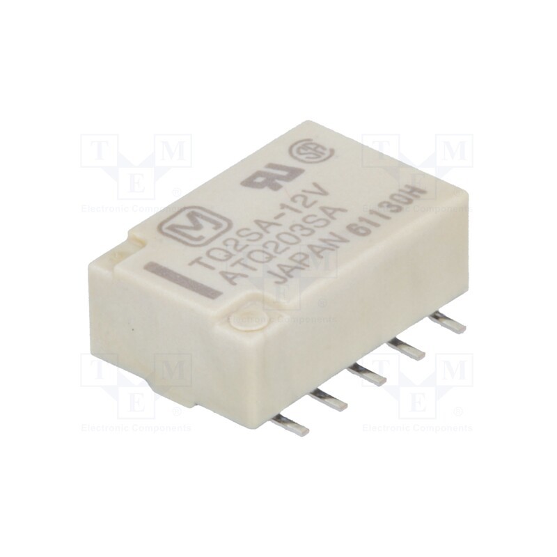 1 pcs x PANASONIC - TQ2SA-12V - Relay: electromagnetic, DPDT, Ucoil: 12VDC, Icontacts max: 2A, SMD