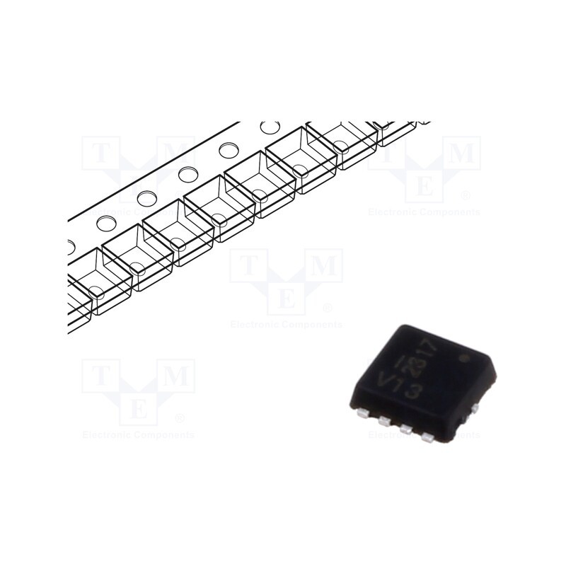 pcs x DIODES INCORPORATED - DMP3013SFV-7 - Transistor: P-MOSFET, unipolar, -30V, -10A, Idm: -80A, 0.94W