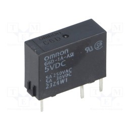 1 pcs x OMRON OCB - G6D-1A-ASI DC5 - Relay: electromagnetic, SPST-NO, Ucoil: 5VDC, Icontacts max: 5A