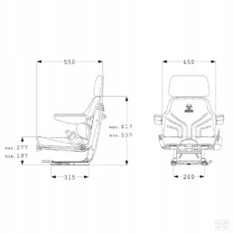 Universo basic seat made of PVC
