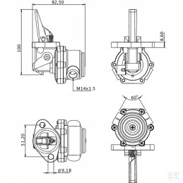 The fuel supply pump fits Renault