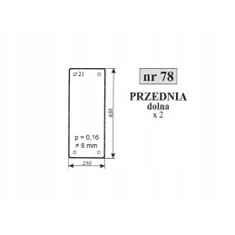 Lower windshield mf 255 78