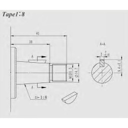 PTO multiplier gear pump 8cm3 16l set