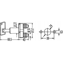 Hella plastic battery disconnector 1000w