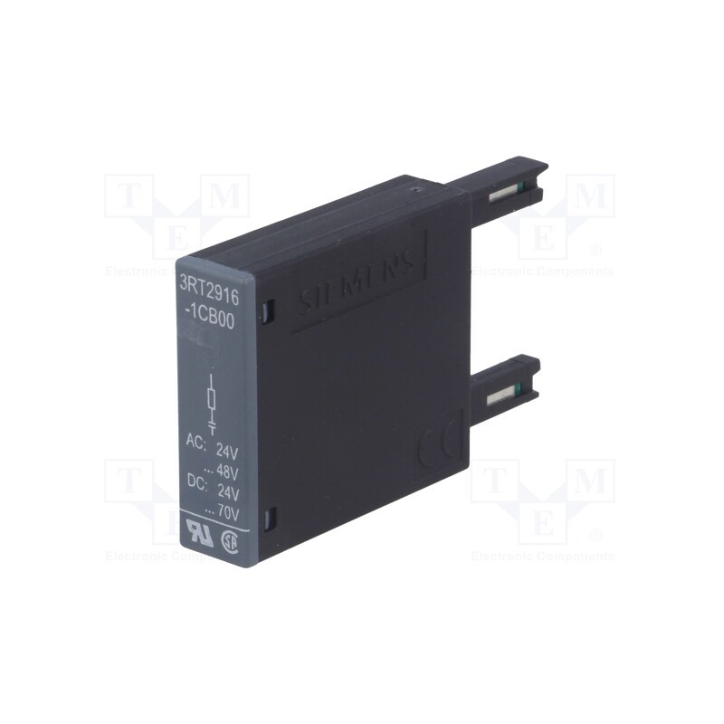 1 pcs x SIEMENS - 3RT2916-1CB00 - Surge arrestor, RC element, Series: 3RT20, Size: S00, 24÷48VAC