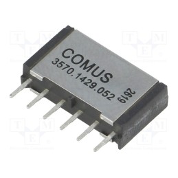 1 pcs x COMUS - 3570.1429.052 - Relay: reed switch, DPST-NO, Ucoil: 5VDC, 1A, max.200VDC, 15W, THT